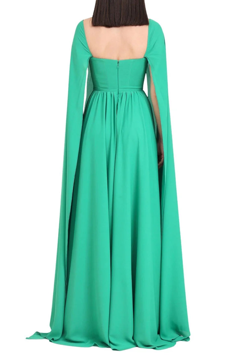 Santas* Abito Lungo Stretch - Verde