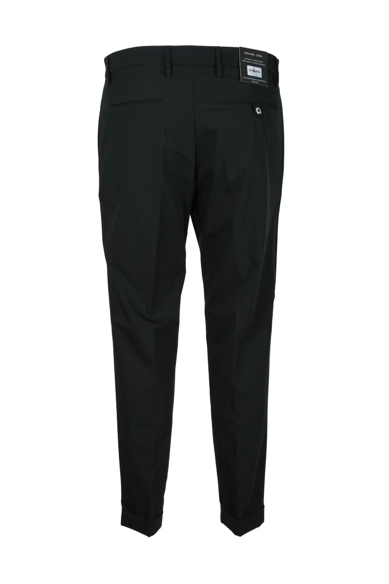 Michael Coal Pantalone Bi-Stretch Nero