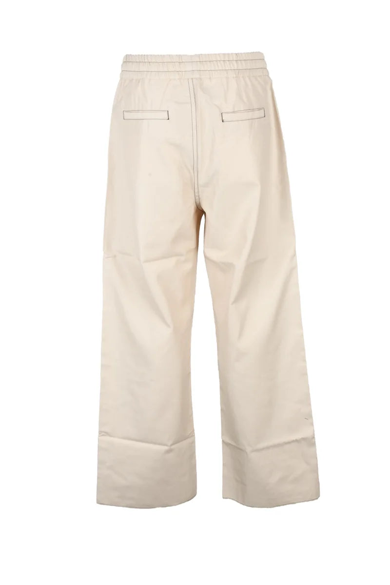 Sunnei Pantaloni Poliestere Cotone - Beige