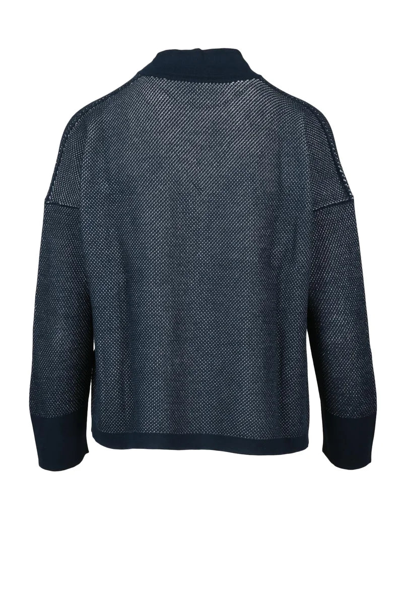 Ambrosio Cardigan Girocollo - Blu