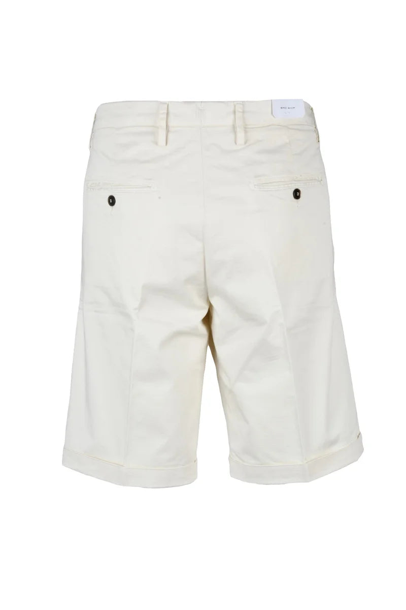 Bro Ship Bermuda Lino Stretch - Bianco