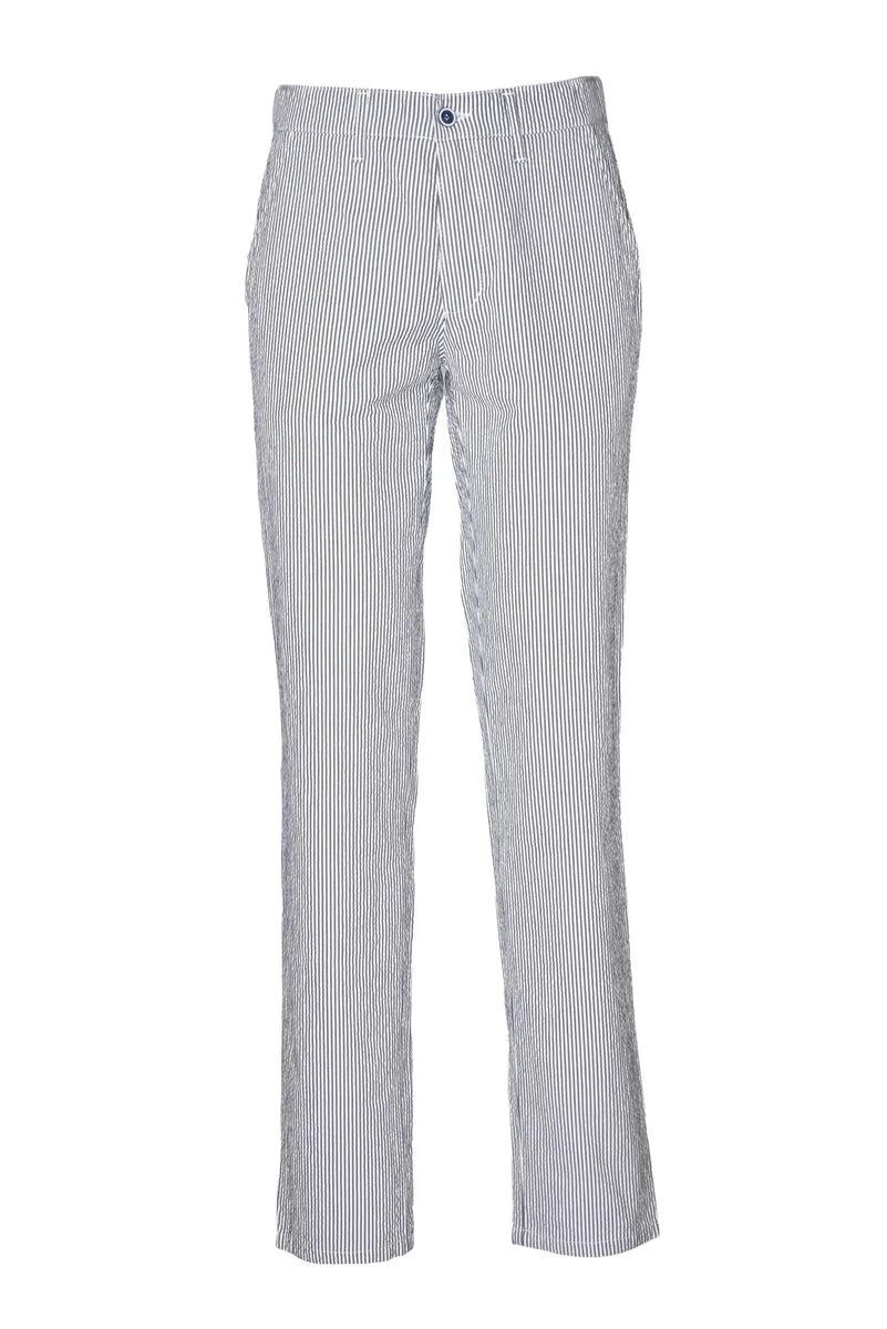 Club Of Comfort Stretch Trousers - White/Blue