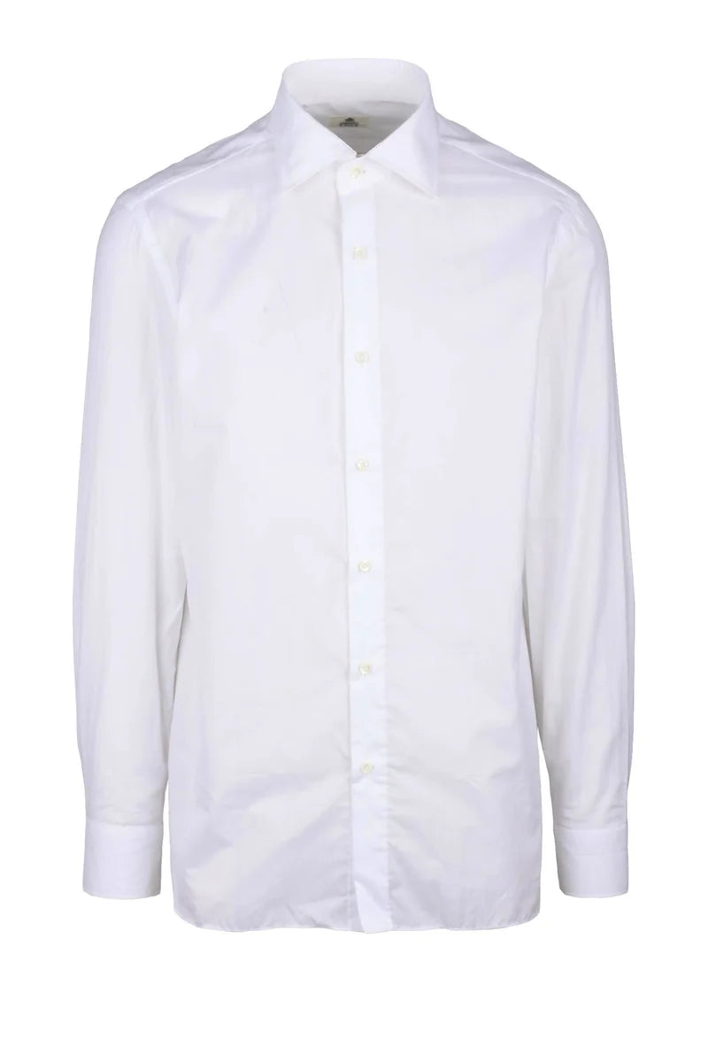 Luigi Borrelli Napoli Camicia Cotone - Bianco