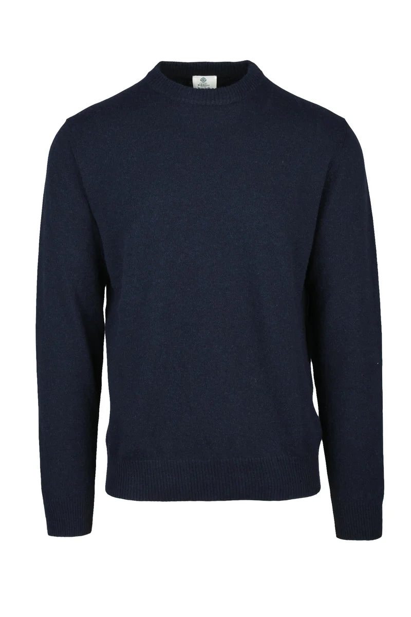 Luigi Borrelli Napoli Maglia Cashmere Lana Seta - Blu