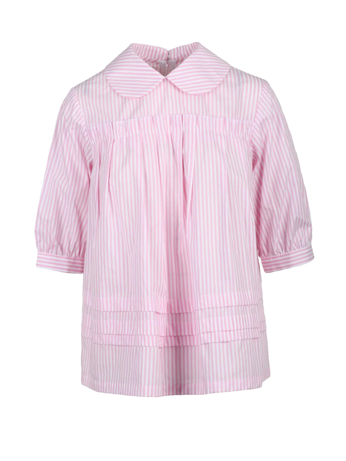 Comme Des Garçons Girl Camicia Cotone Grembiule - Bianco/Rosa