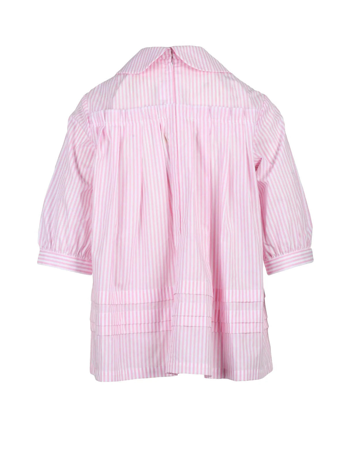 Comme Des Garçons Girl Camicia Cotone Grembiule - Bianco/Rosa
