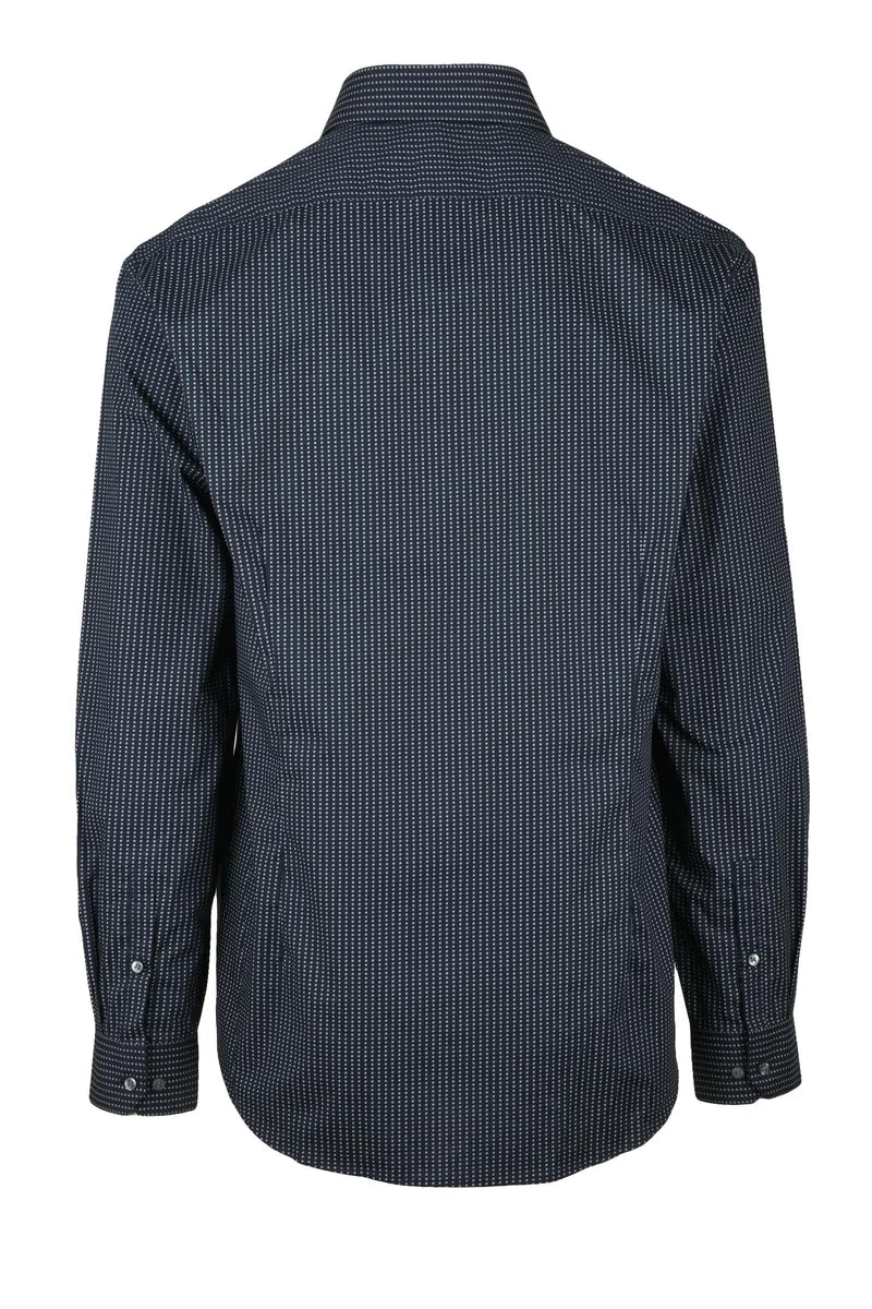 Calvin Klein Camicia Cotone Poliestere - Blu