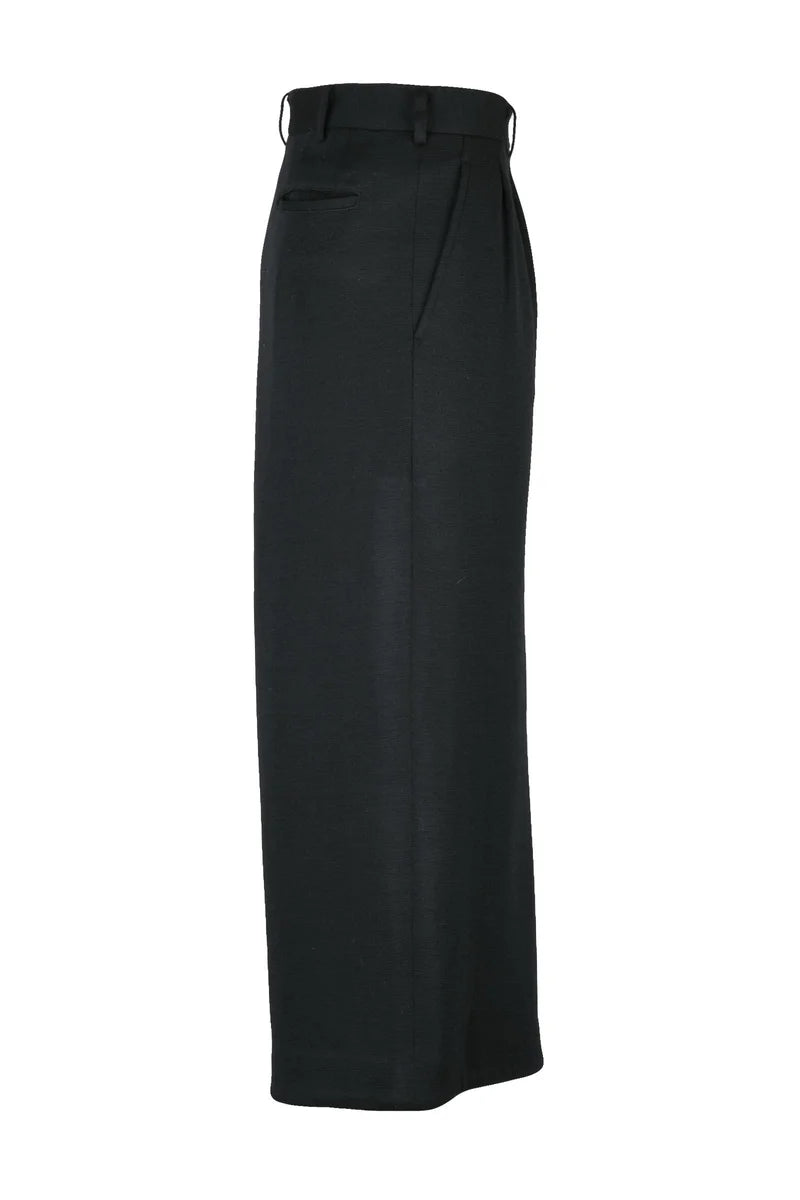 Comme Des Garçons Gonna Pantalone Lana - Nero