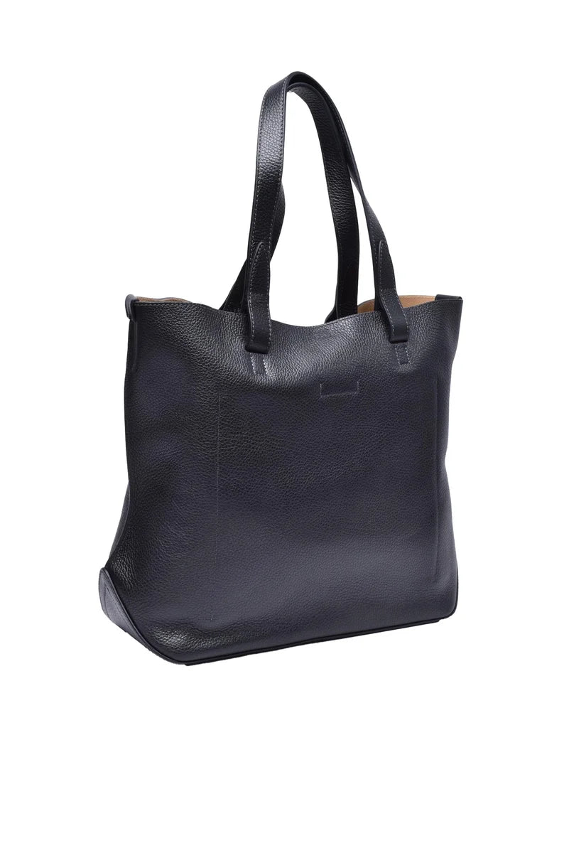 Daniel&Bob Borsa Shopper in Pelle - Nero