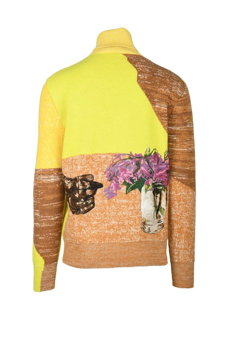 Dior Maglione Girocollo in Cashmere - Giallo