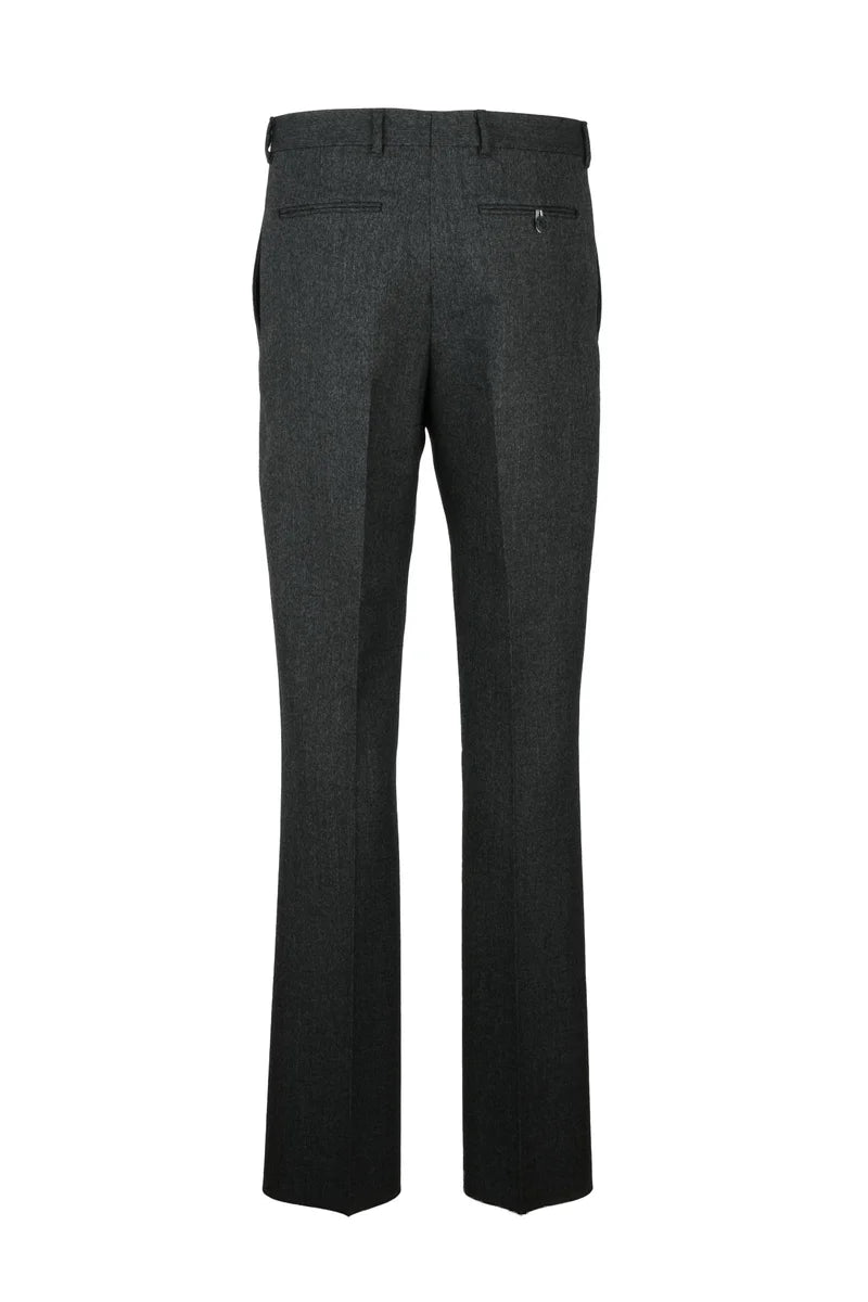 Dior Pantaloni Lana Vergine Seta - Grigio