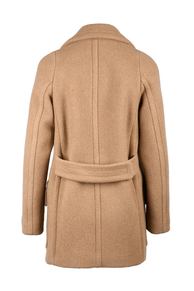 Dries Van Noten Cappotto Doppiopetto Lana - Beige
