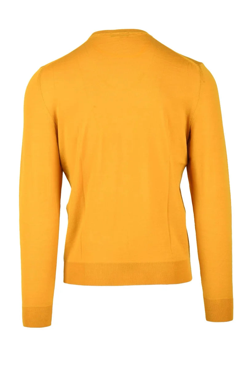 Drumohr Crew Neck Merino Wool Sweater - Yellow