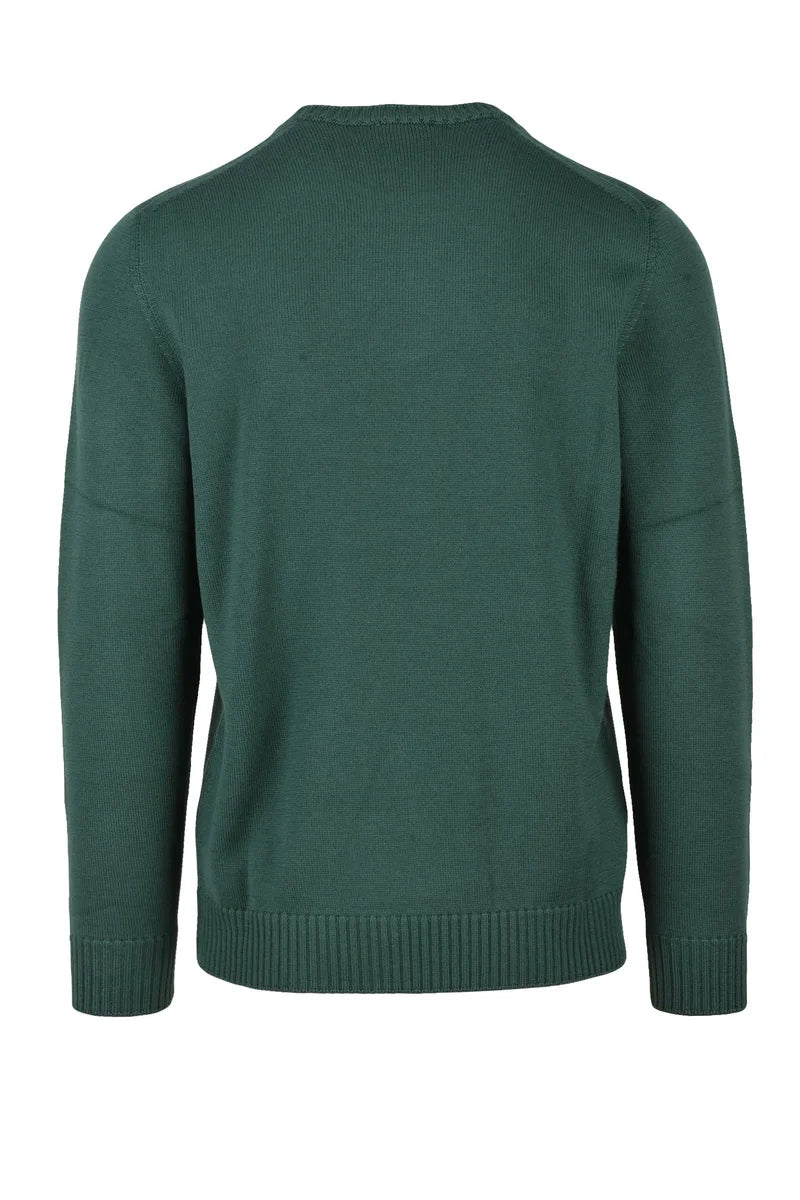 Drumohr Merino Wool Crew Neck Sweater - Green