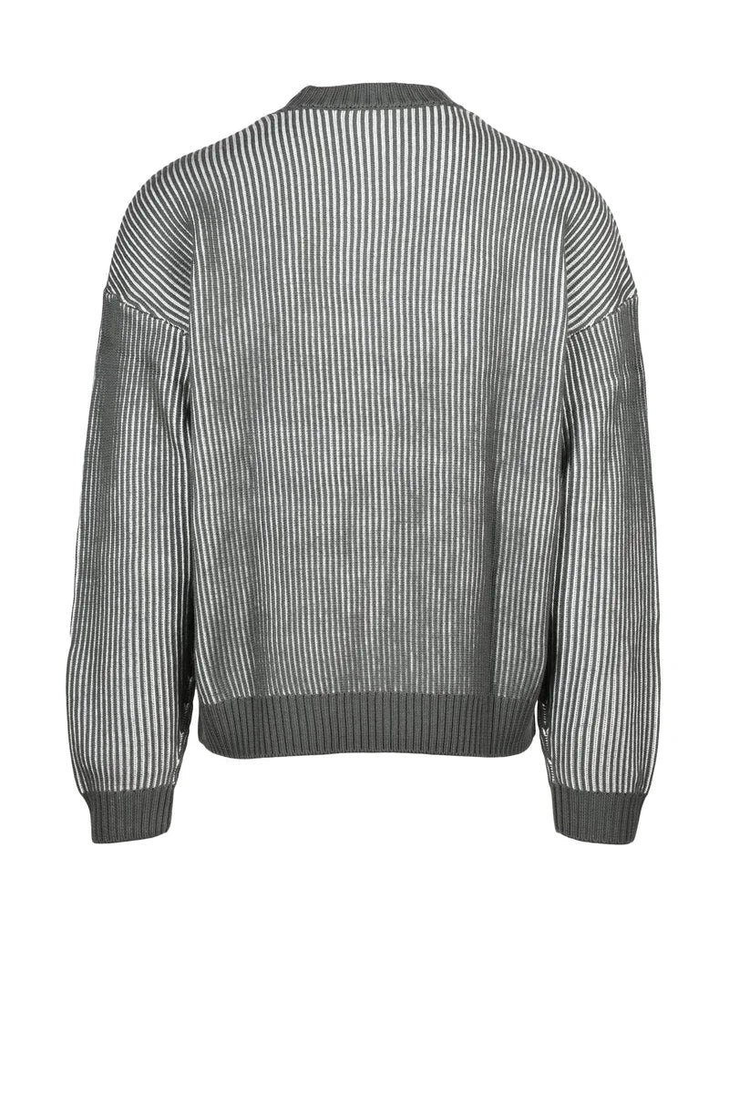 Emporio Armani Virgin Wool and Cotton Sweater - Green