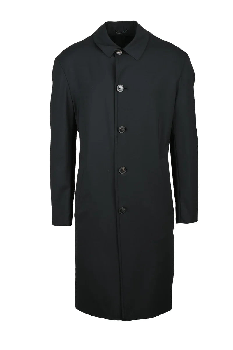 Emporio Armani Spolverino Lana/Elastan - Nero