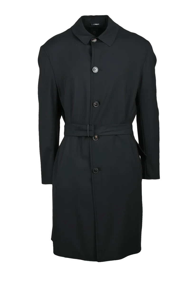 Emporio Armani Spolverino Lana/Elastan - Nero