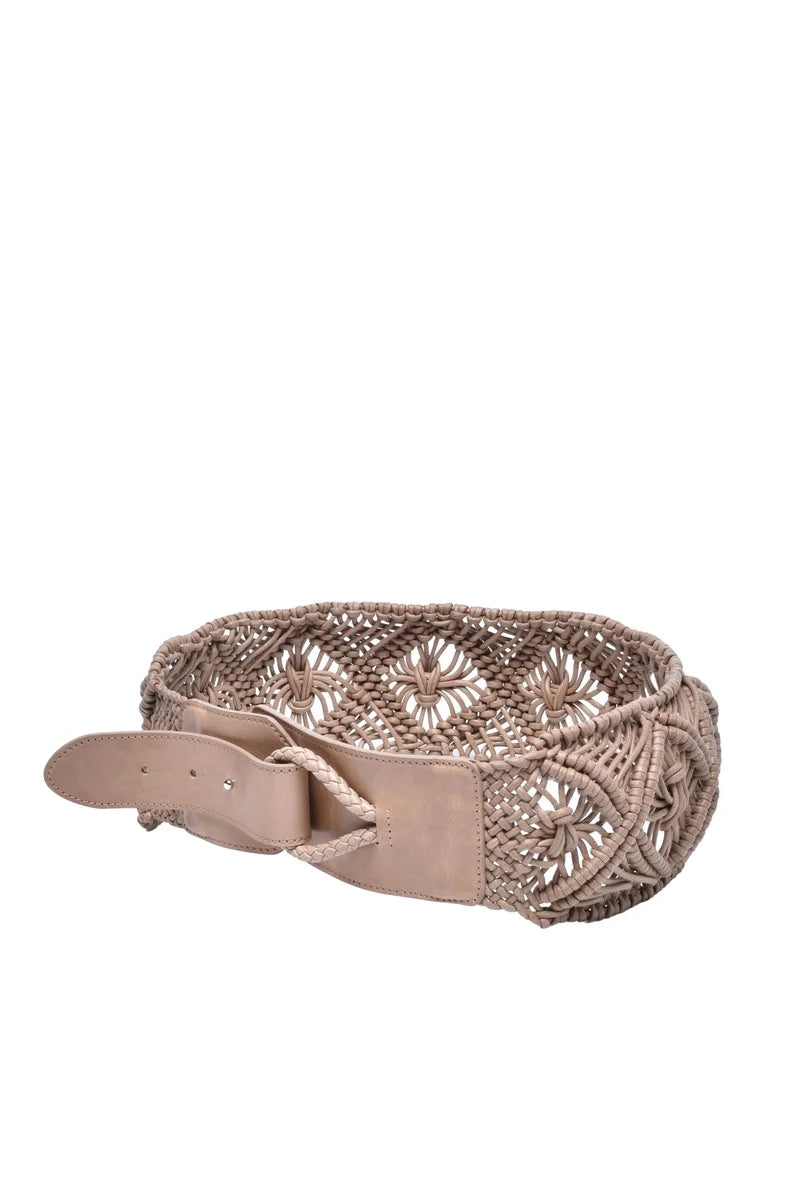 Eleventy Cintura Pelle - Beige