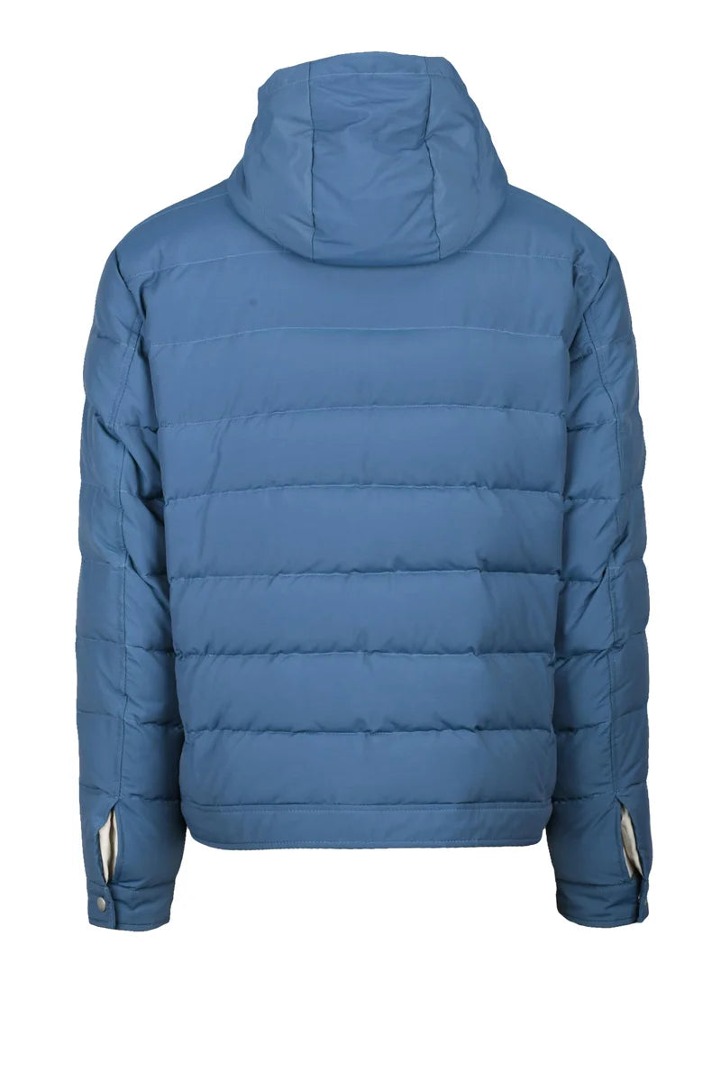 Eleventy Piumino Lana e Poliammide - Blu