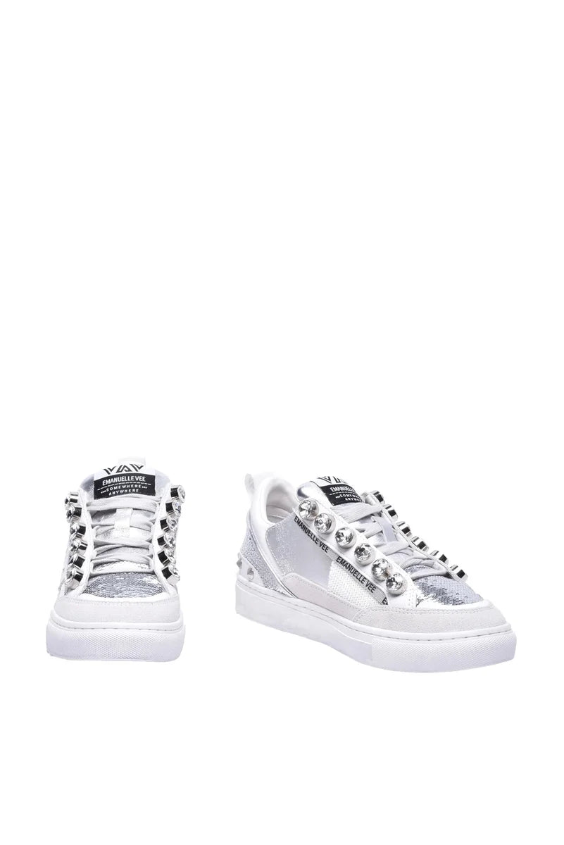 Emanuelle Vee Sneakers Paillettes - Indaco