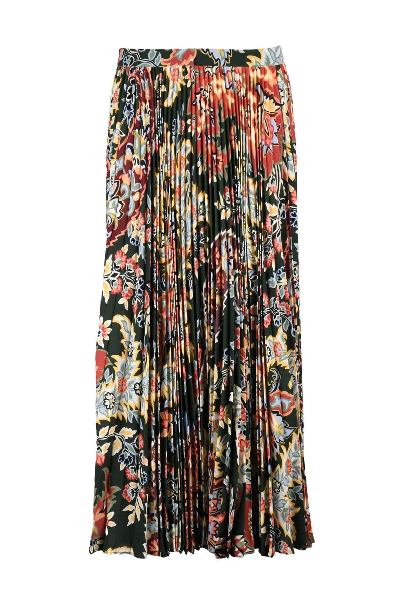 Etro Gonna Plissettata Lunga - Multicolore