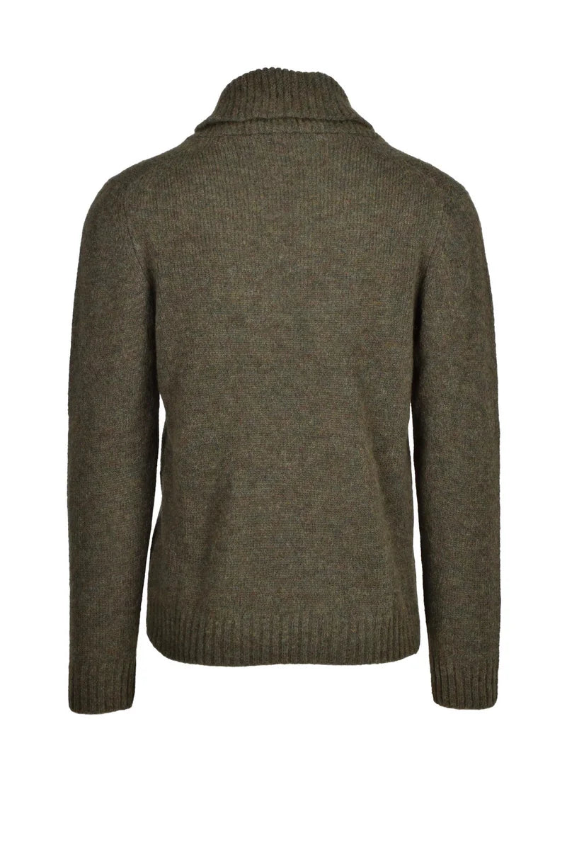 Grifoni Pullover Collo Marinaio Alpaca e Lana - Verde
