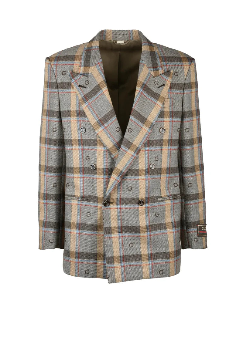 Gucci Giacca Doppiopetto Lana - Marrone