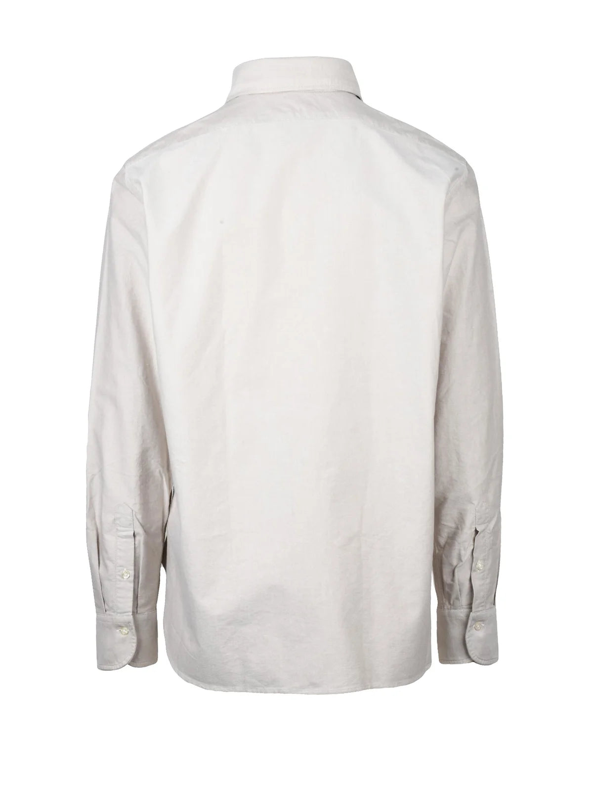 Guy Rover Camicia Cotone Button-Down - Beige