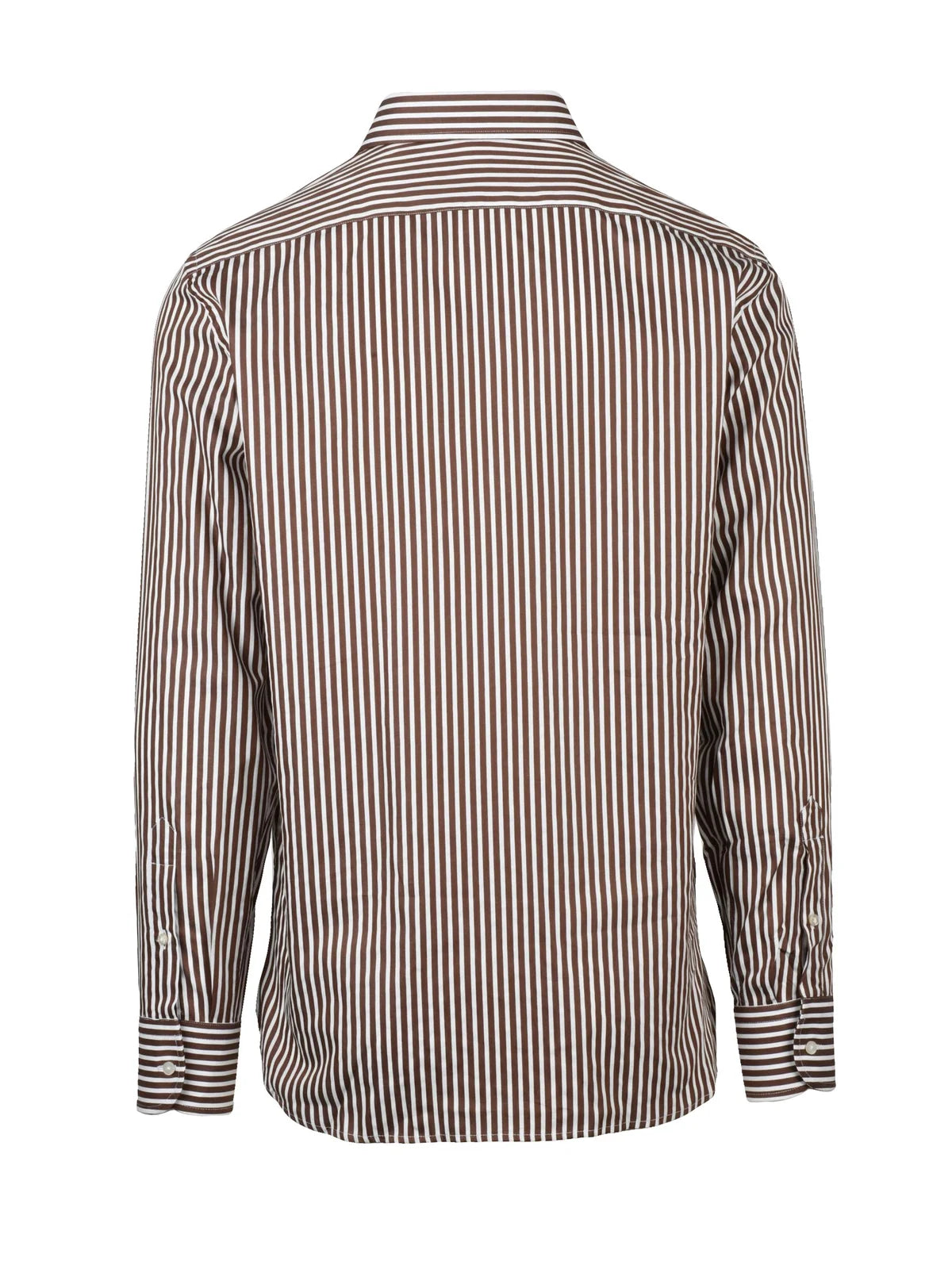 Guy Rover Camicia Cotone Fantasia - Bianco/Marrone