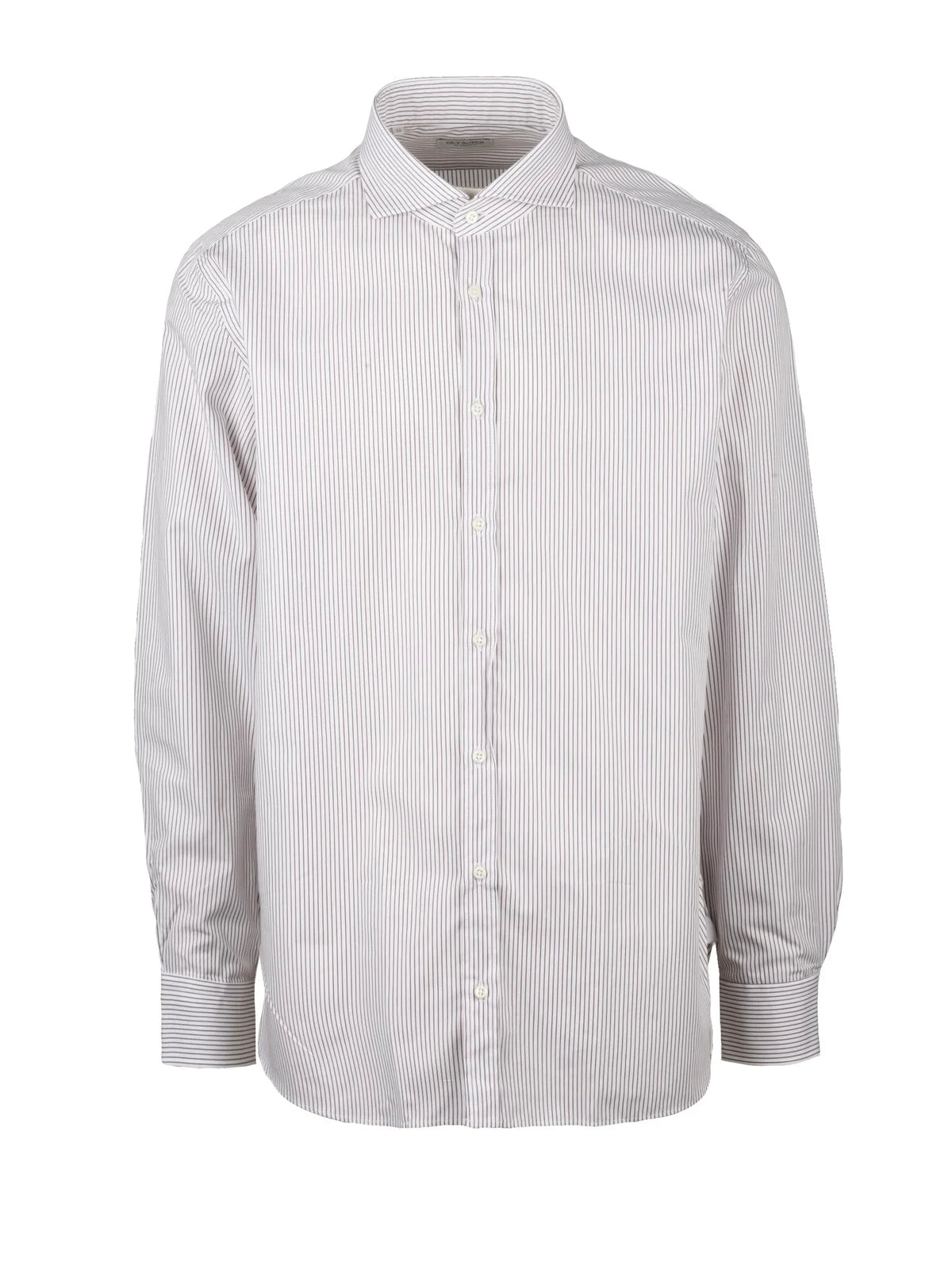 Guy Rover Camicia Cotone Fantasia - Bianco/Marrone