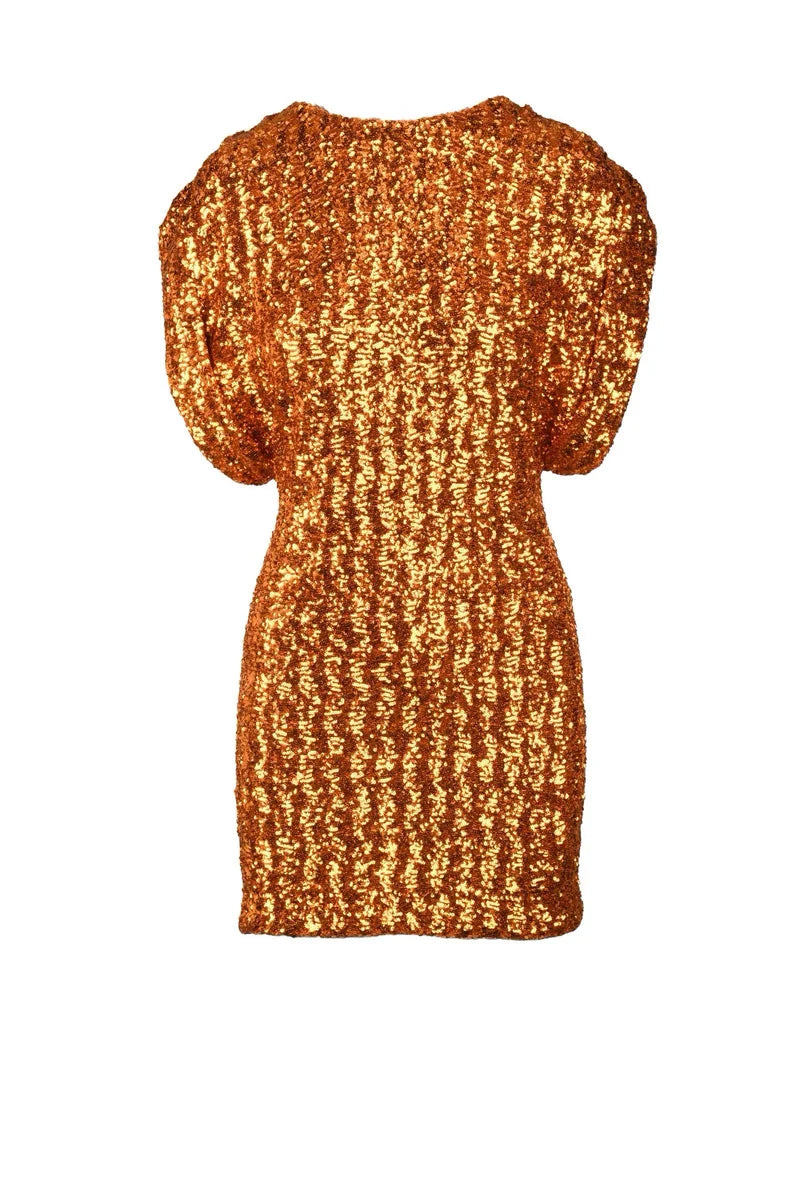 The Attico Abito Paillettes - Arancione