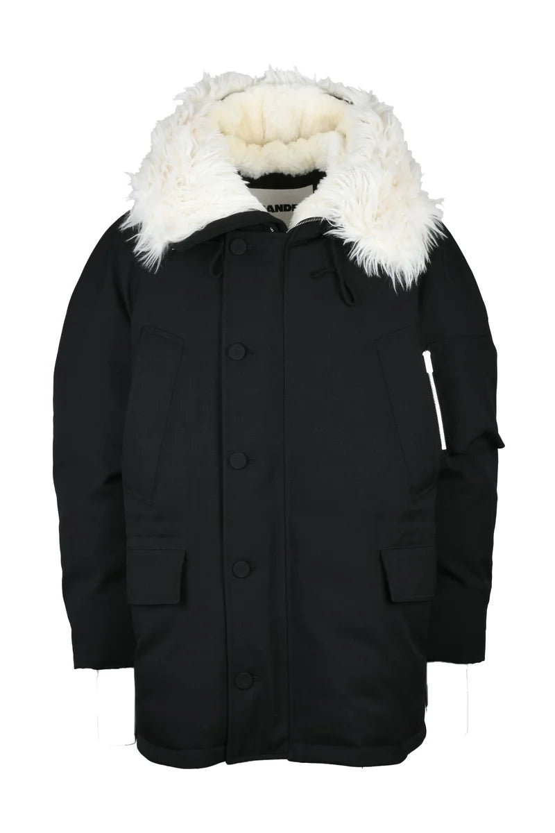 Jil Sander Giaccone Impermeabile - Nero