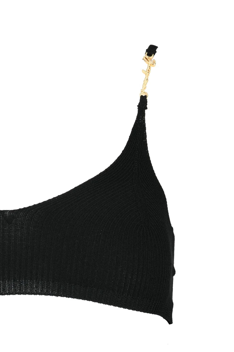 Jacquemus Top in Viscosa - Nero