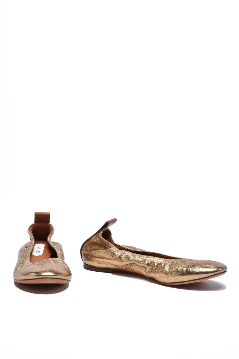 Lanvin Ballerina Metal - Oro