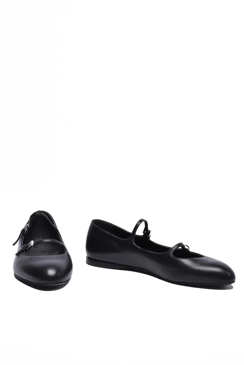 Max Mara Ballerine Pelle Gomma - Nero
