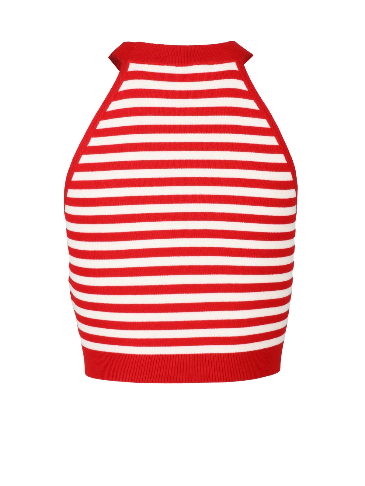 Max Mara Top Tenna Maglia - Bianco/Rosso