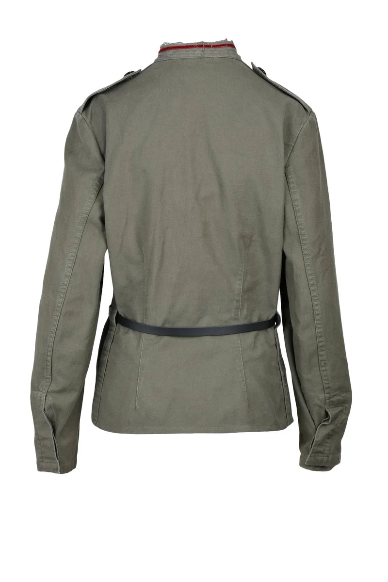 ..,MERCI Military Jacket - Green