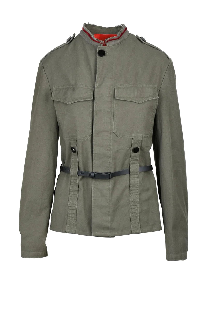 ..,MERCI Military Jacket - Green