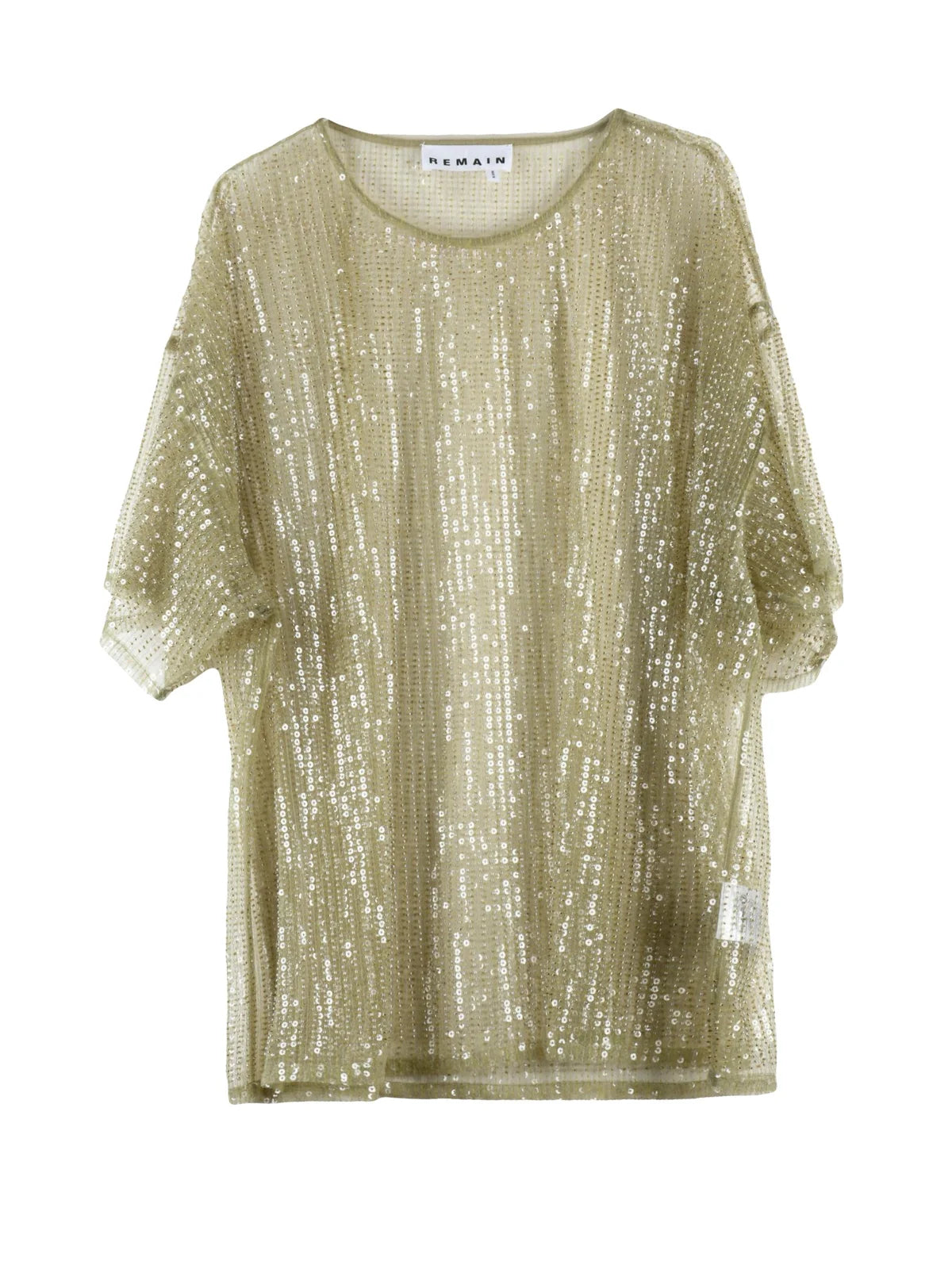 REMAIN Blusa Paillettes - Verde