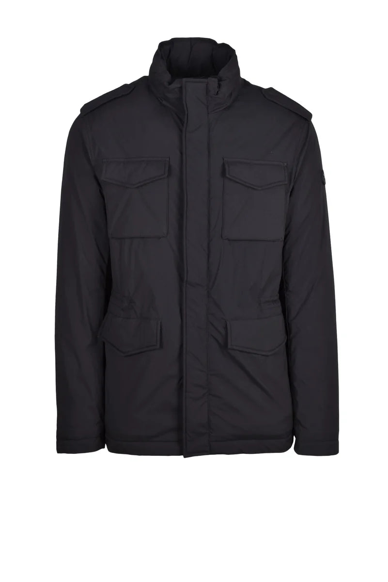 Mixture Piumino con Cappuccio Estraibile - Nero