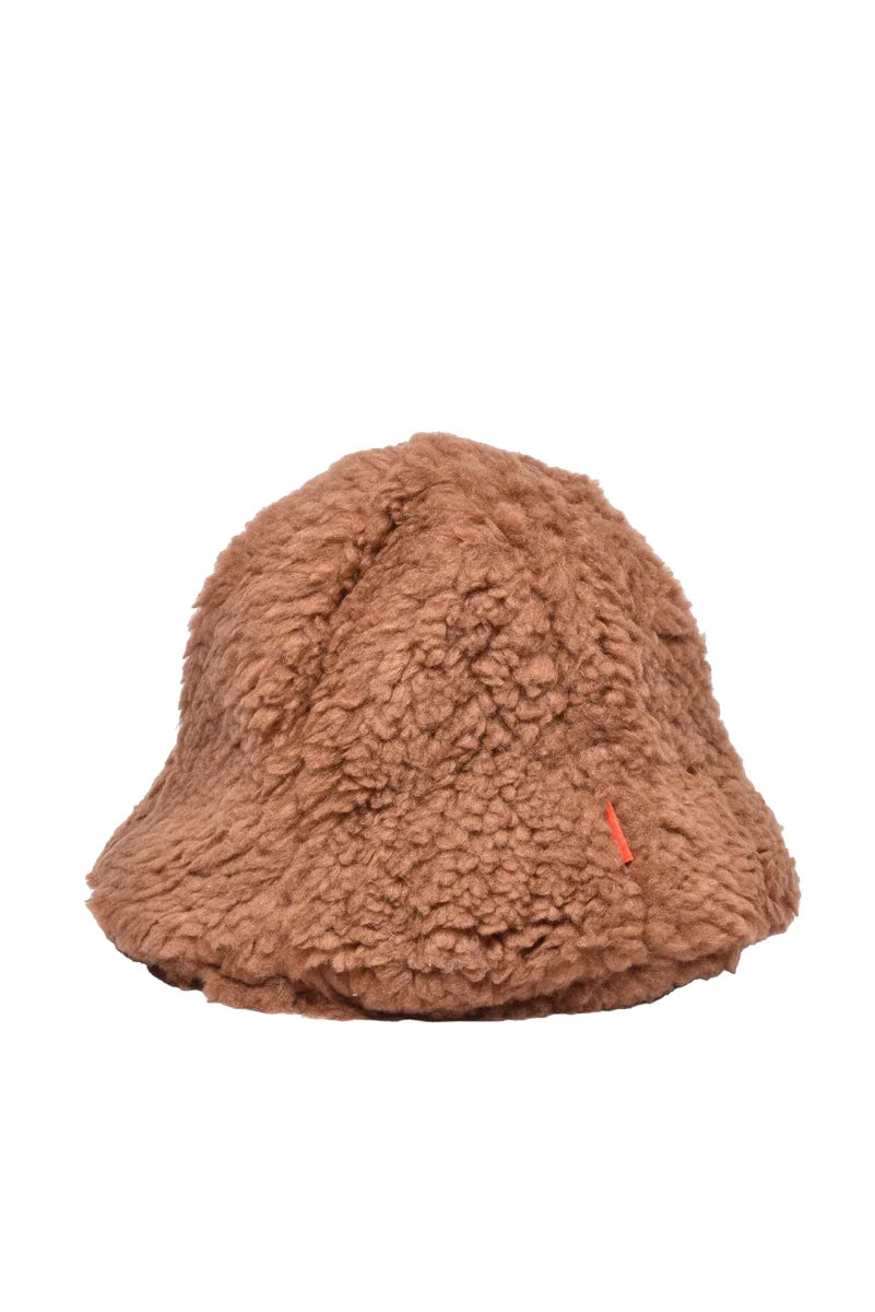 Sunnei Plush Hat - Brown