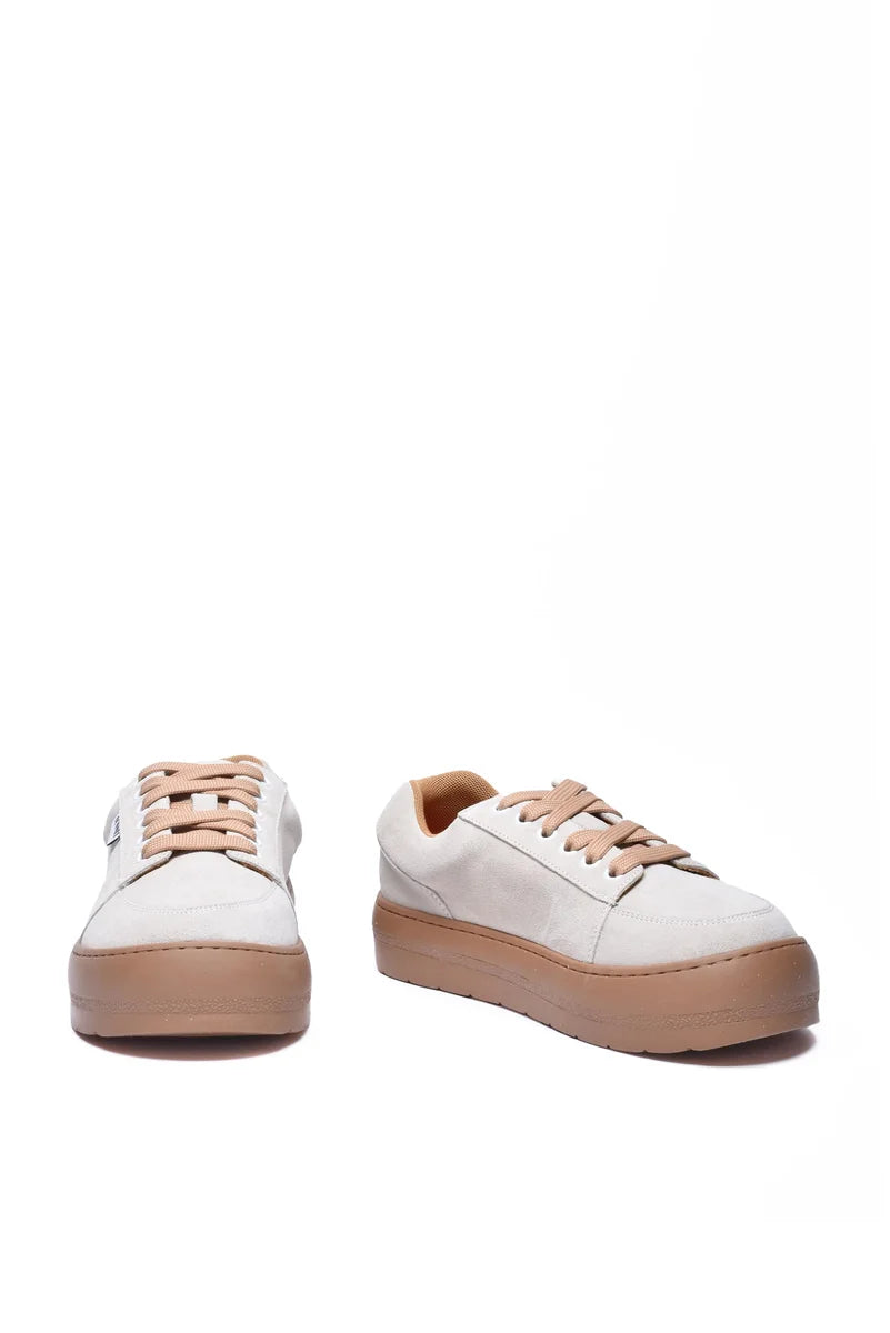 Sunnei Sneakers Suede - Beige/Brown