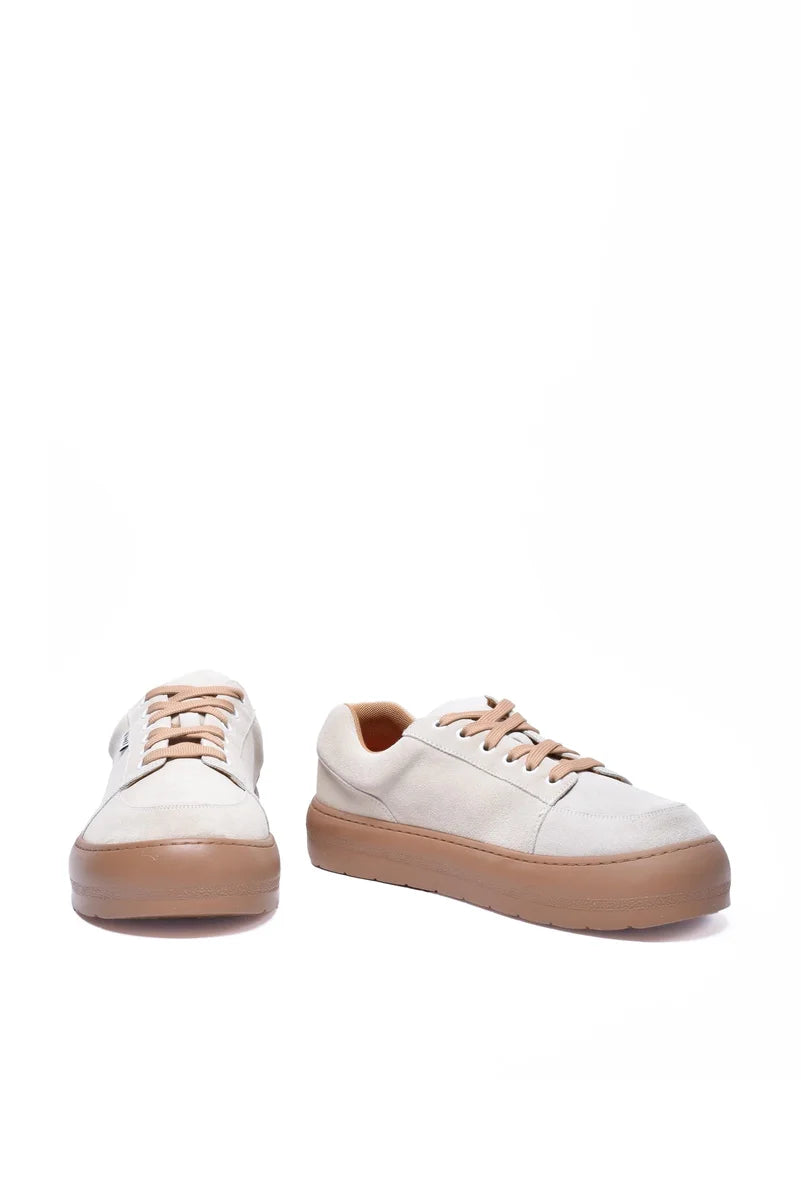 Sunnei Sneaker in Suede - Beige/Brown