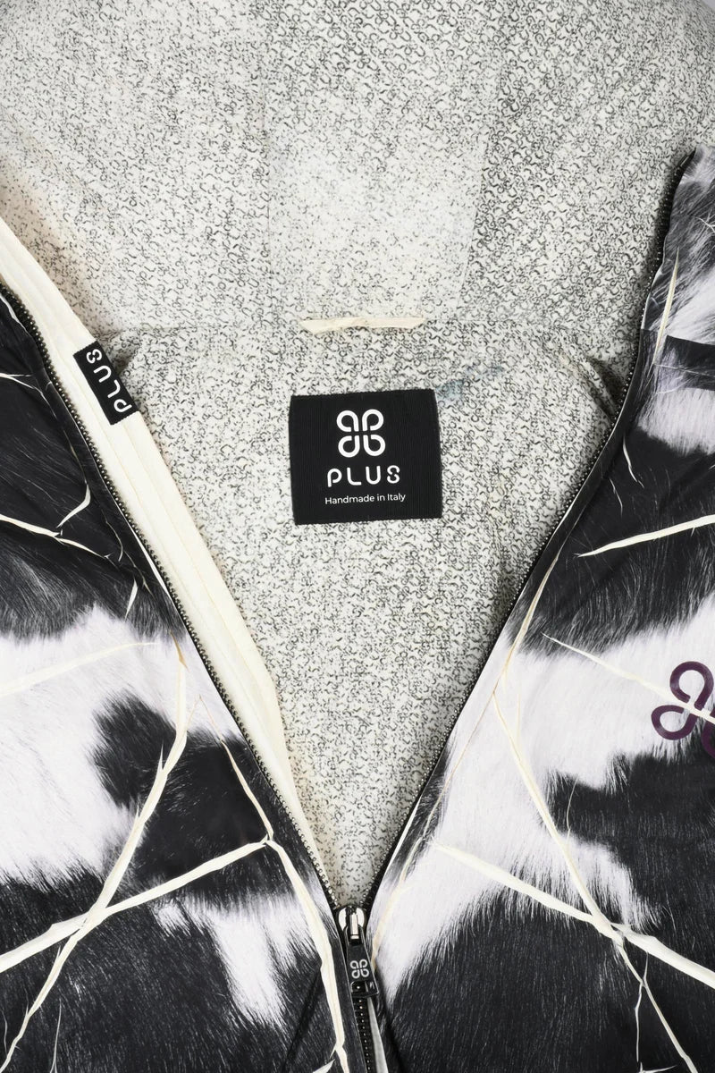Plus Piumino Patty con Zip - Nero/Bianco
