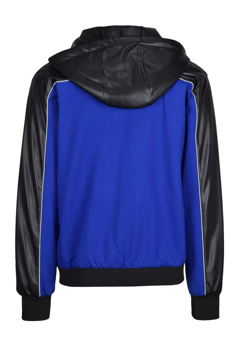 Richmond X Giubbotto Viscosa/Nylon - Nero/Blu