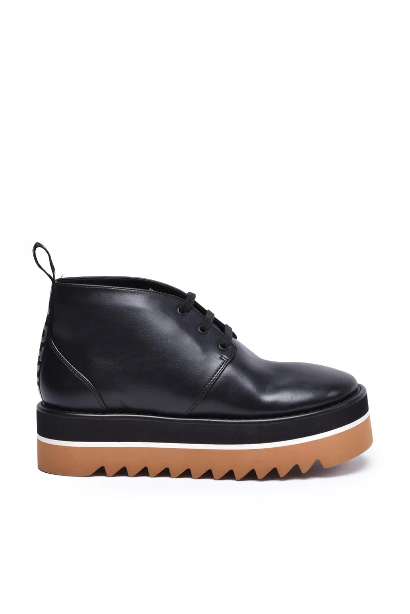 Stella Mccartney Scarponcino Zeppa Gomma - Nero