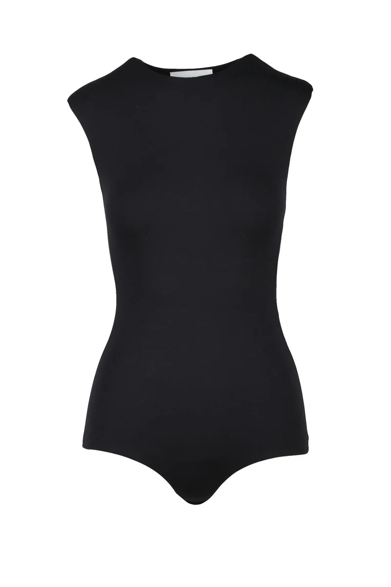 Sportmax Body in Poliammide ed Elastan - Nero