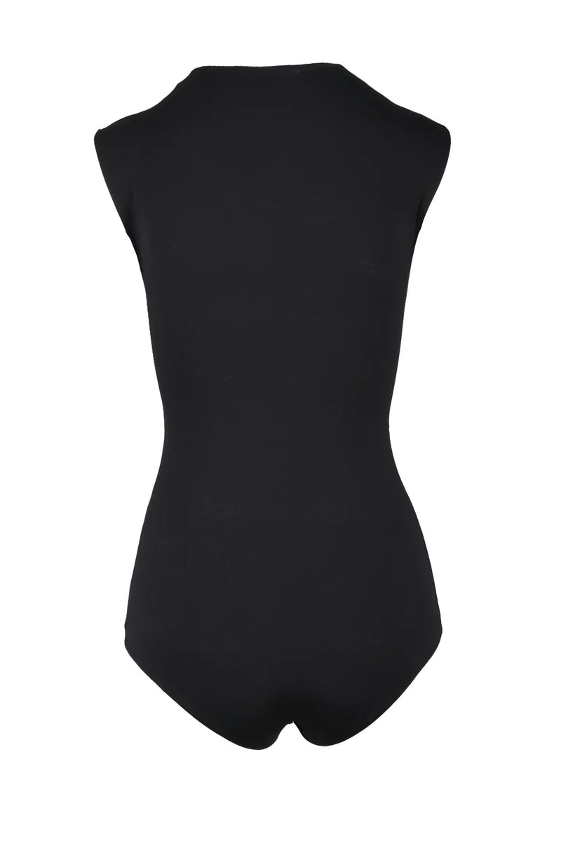 Sportmax Body in Poliammide ed Elastan - Nero