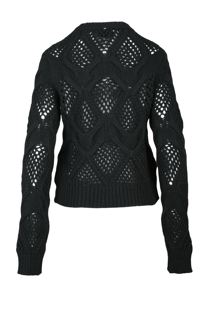 Sportmax Maglia Narvel in Lana Vergine - Nero