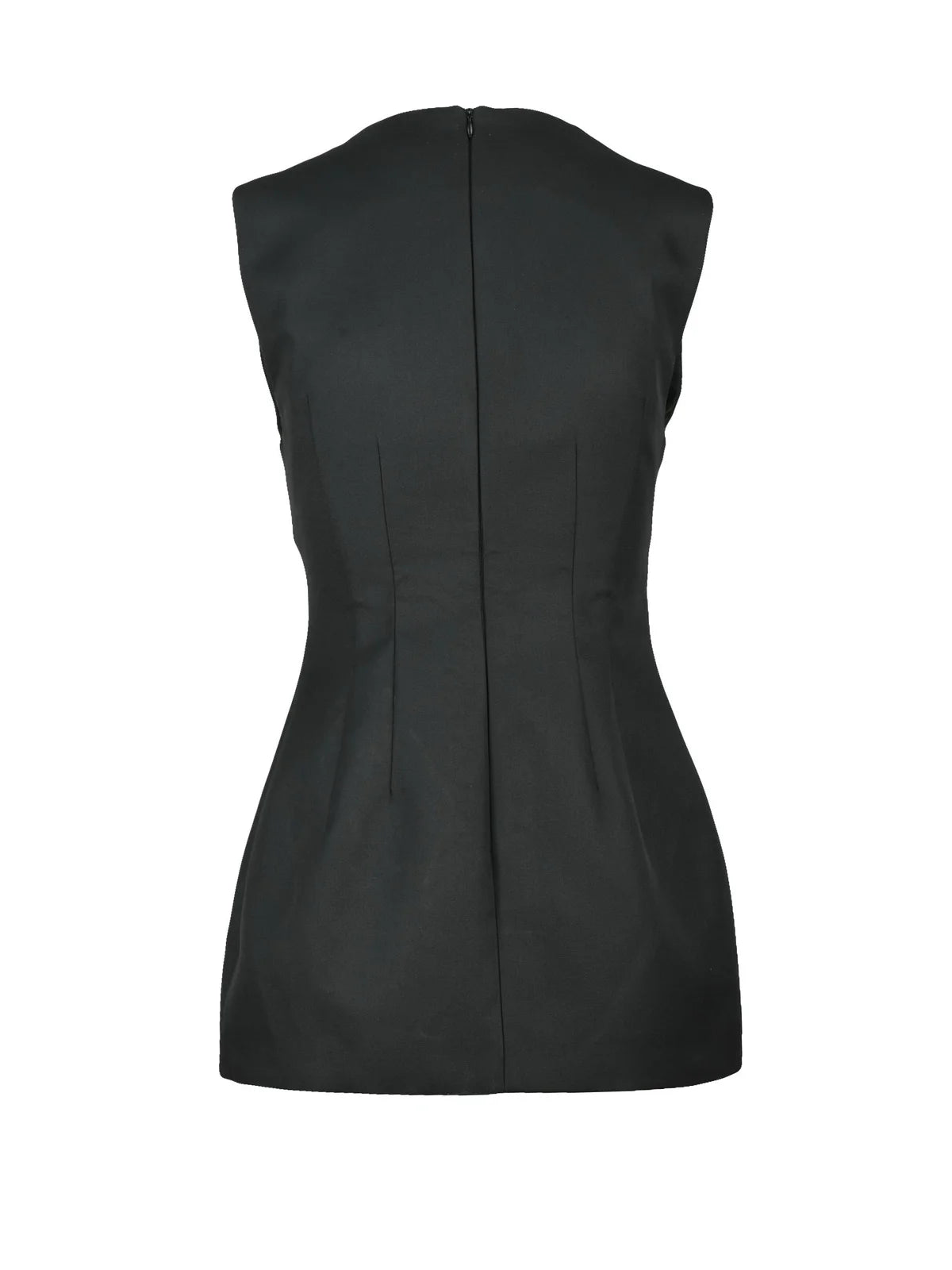 Sportmax Top with Back Zip - Black